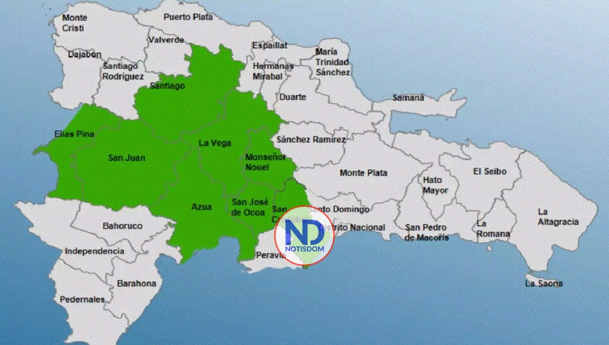 COE mantiene ocho provincias en alerta por lluvias debido a una vaguada