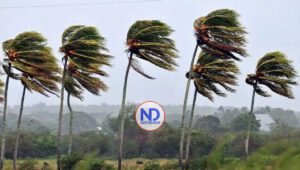 Ráfagas de vientos inciden en el país