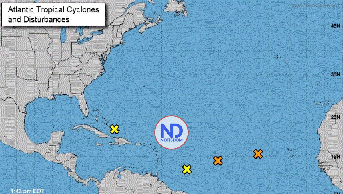 Meteorólogos EU vigilan 4 áreas de baja presión en el Atlántico 2 Meteorólogos EU vigilan 4 áreas de baja presión en el Atlántico