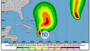 Tormenta comienza a tocar tierra dominicana, con lluvias fuertes
