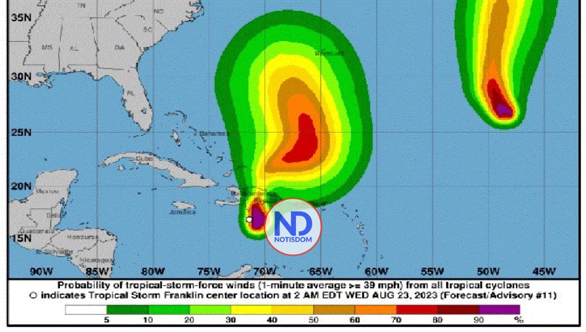 Tormenta comienza a tocar tierra dominicana, con lluvias fuertes 2 Tormenta comienza a tocar tierra dominicana, con lluvias fuertes
