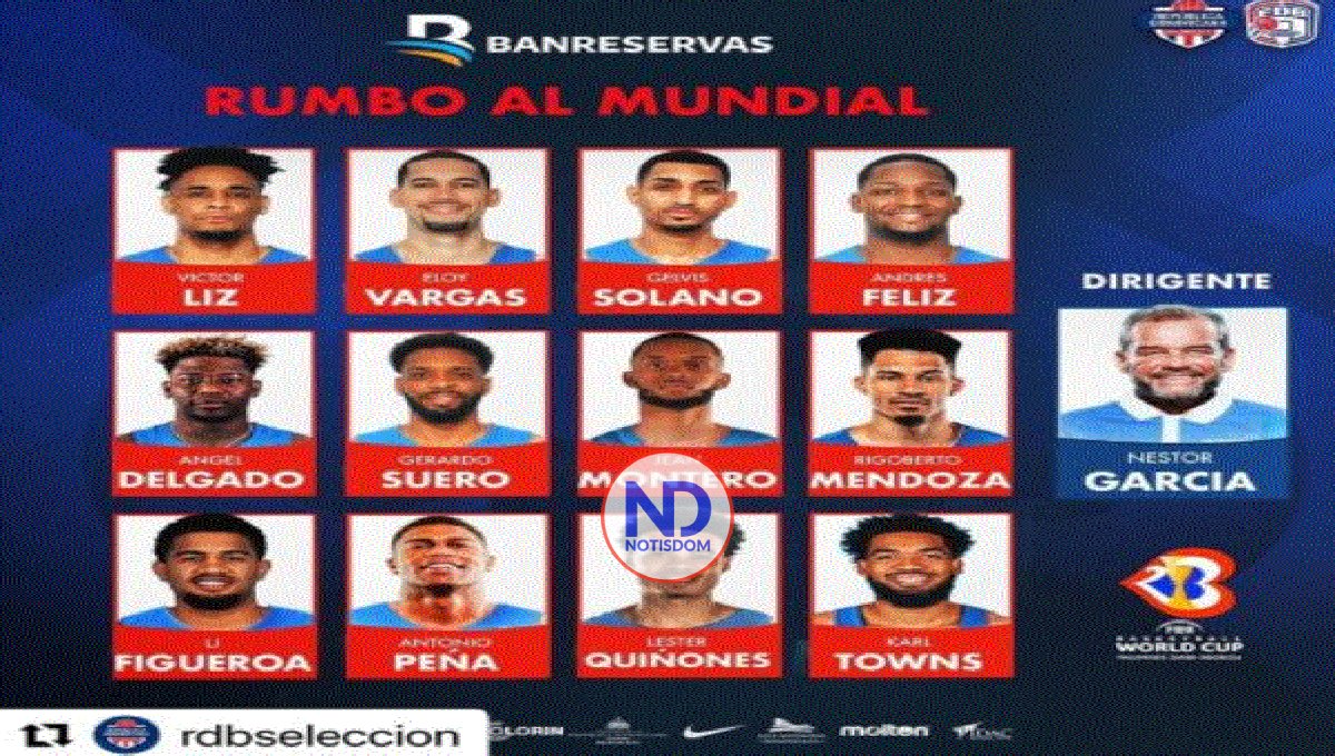 RD selecciona 12 jugadores irán Campeonato Mundial FIBA 2023 2 RD selecciona 12 jugadores irán Campeonato Mundial FIBA 2023