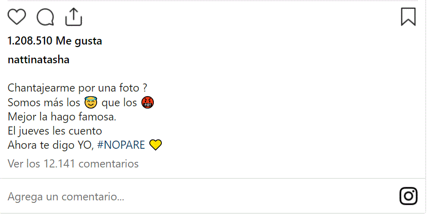 NATI NATACHA 13 Natti Natasha reaparece en redes con mensaje de advertencia