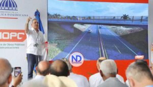 Abinader inaugura obras y deja trabajos iniciados circunvalación de Navarrete en Santiago