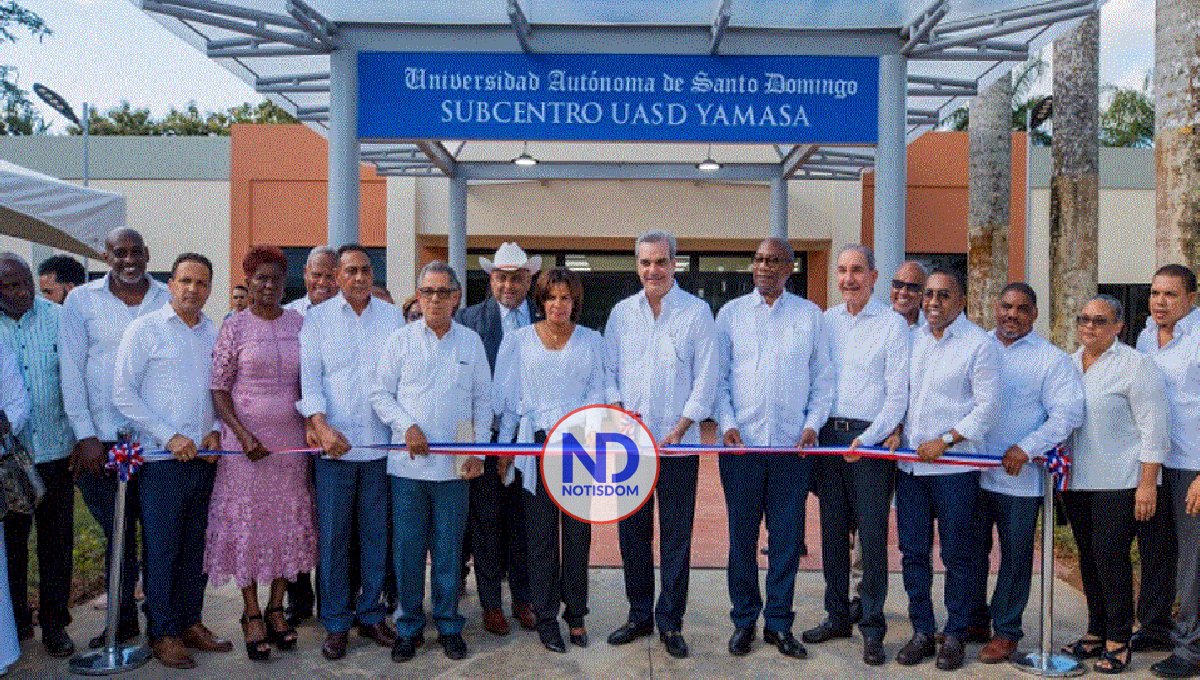 Presidente encabeza la apertura de extensión de la UASD