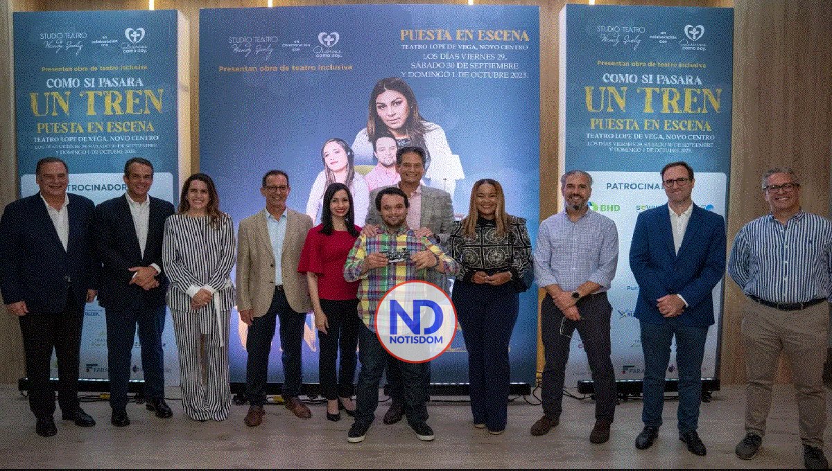 Obra inclusiva «Como si pasara un tren» se estrenará en RD
