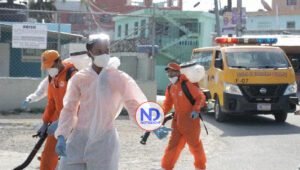 Defensa Civil realiza jornada de fumigación en Sto. Dgo. Norte