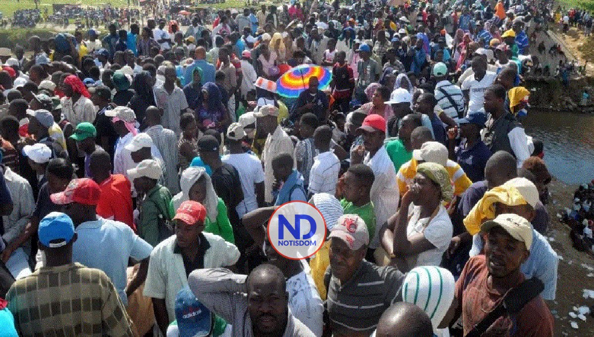 Haitianos se congregan en canal y vociferan consignas contra la RD