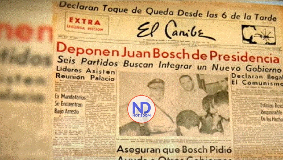 Se cumplen 60 años del golpe de estado al gobierno de Juan Bosch 2 Se cumplen 60 años del golpe de estado al gobierno de Juan Bosch