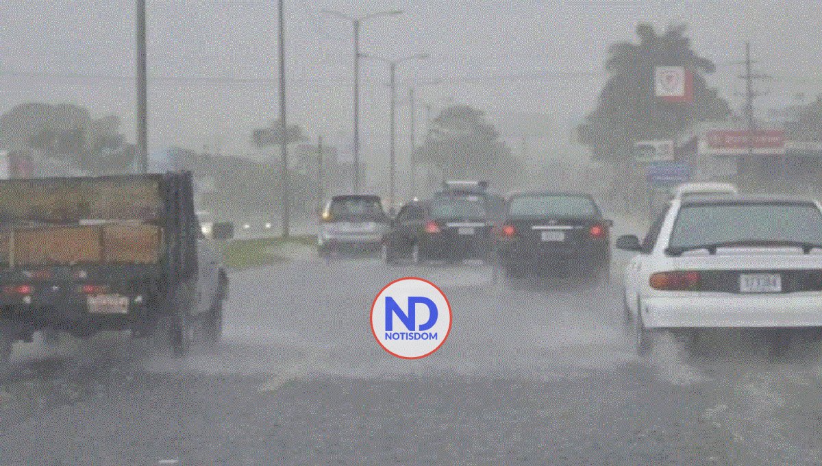 Fuertes aguaceros en provincias RD por efectos indirectos de Lee