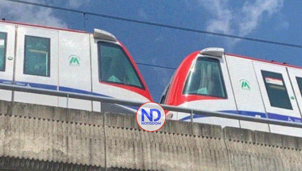 Suspenden línea 1 Metro Santo Domingo tras choque de trenes