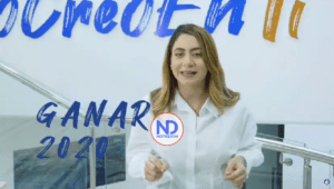 Gloria Reyes, la dirigente nacional del PRM, llama a votar en las primarias