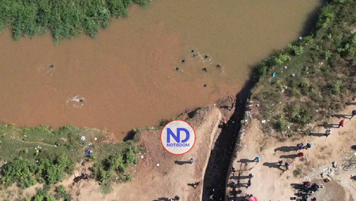 Gobierno de RD desmiente circule agua por canal sobre río Masacre 2 RIO MASACRE (2)