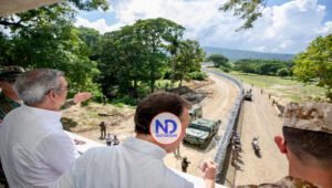Abinader encabeza inauguración primer tramo de muro con Haití