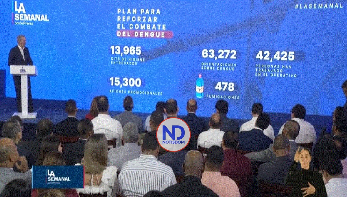 Abinader defiende transparencia con estadísticas sobre casos dengue