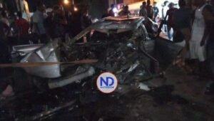 Mueren dos jóvenes en accidente automovilístico en Dajabón