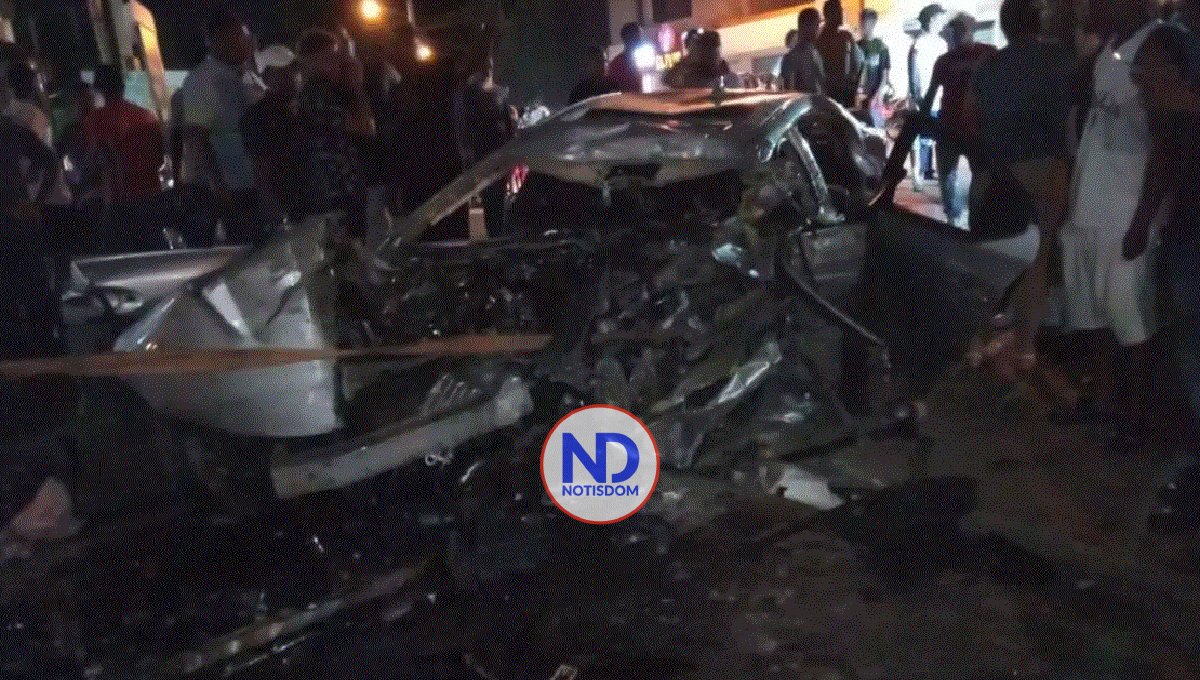 Mueren dos jóvenes en accidente automovilístico en Dajabón