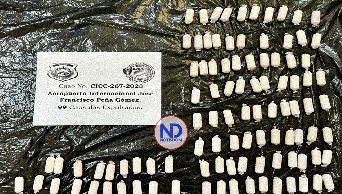 Detienen otro con 99 cápsulas de presunta cocaína en el estómago en aeropuerto AILA