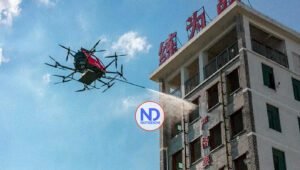 Los drones rescatan y combaten los incendios en las ciudades