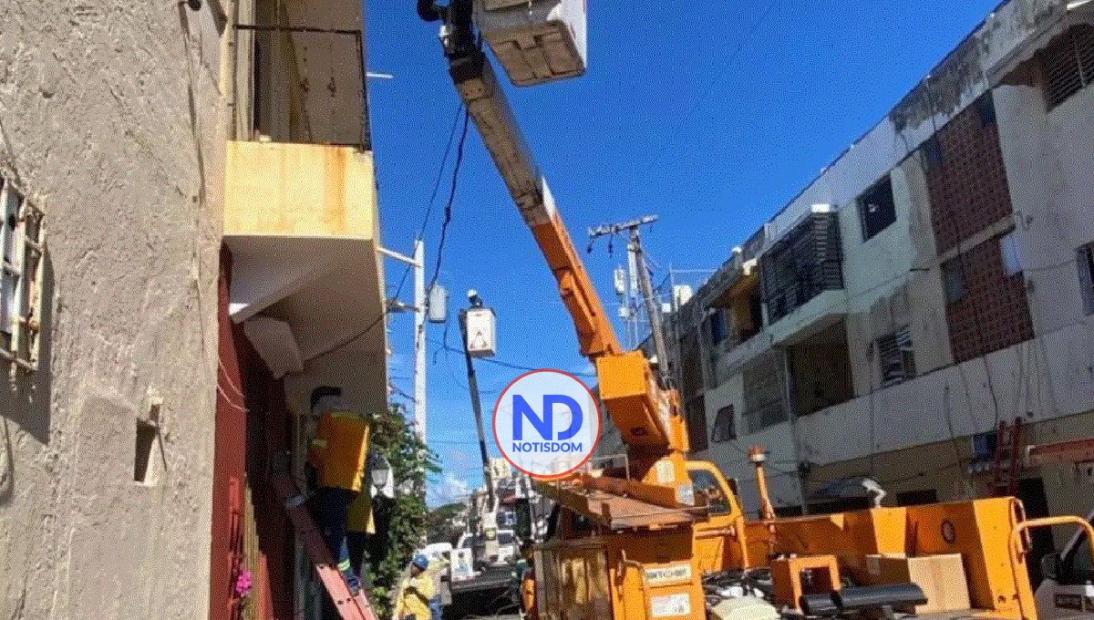 Edeeste restablece el servicio de energía en la Zona Colonial