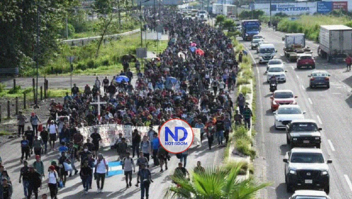 Mas de 5 mil migrantes marchan desde Tapachula a frontera EEUU
