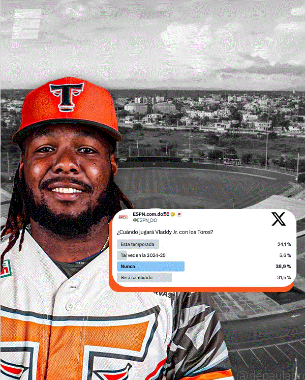 VLADIMIR GUERRERO JR. 19 Guerrero Jr. pasará la temporada baja entrenando en la Florida