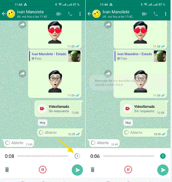 WHATSAPP VOZ WhatsApp añade las notas de voz que se autodestruyen después de escucharlas