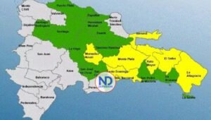 El COE coloca 20 provincias en alerta por efectos de una vaguada en RD