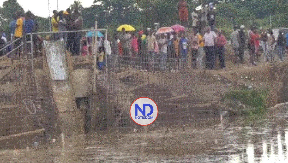 Crecida río Masacre afecta trabajo canal que construyen haitianos