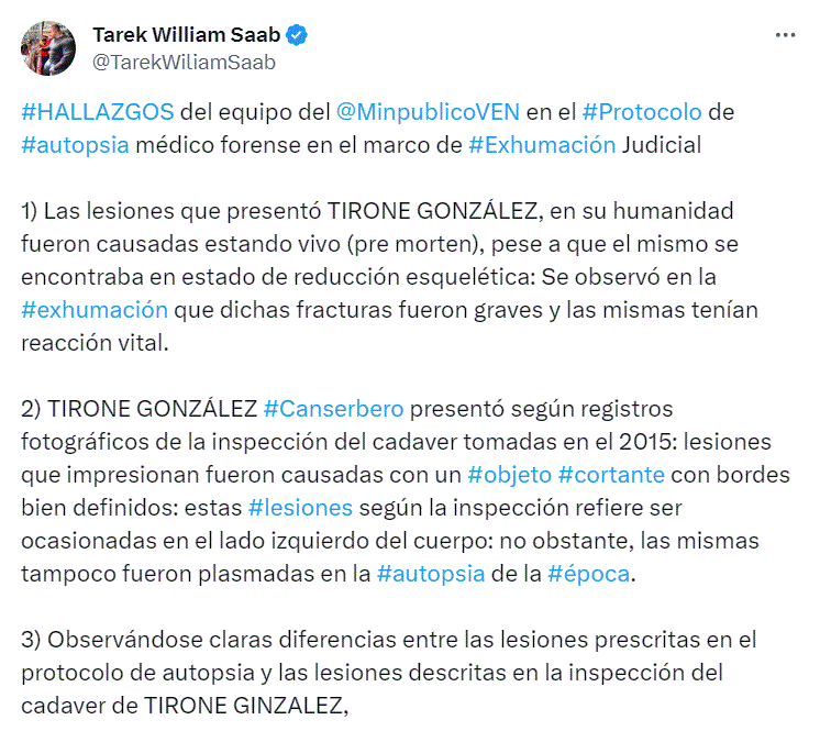 TAREK WILLIAM 2 ¿Qué hallazgos arrojó la exhumación del cadáver de Canserbero?