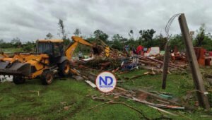 Al menos dos muertos y 7.000 familias afectadas por lluvias y tornados en Paraguay