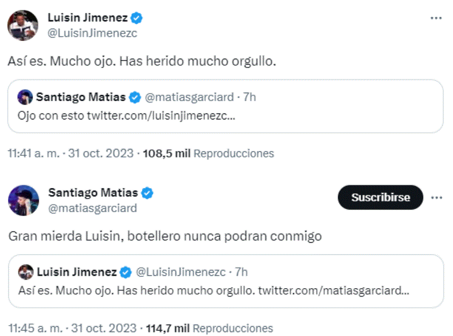 TWITTER SANTIAGO MATIAS 2 Luisin Jiménez: "a las Grandes Ligas no se va a improvisar"