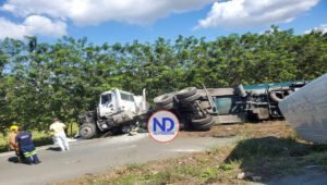 Reportan 14 heridos tras accidente de tránsito en La Vega