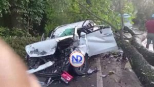 Accidente deja un muerto y otro gravemente herido en Maimón