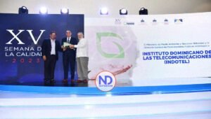Indotel recibe reconocimiento en la Semana de la Calidad por aplicación de compras verdes