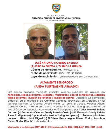 jose antonio figuereo ¿Quién es “Kiko la Quema”, el hombre más buscado que mantiene en zozobra a Cambita?