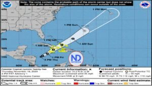 Se forma potencial ciclón tropical veintidós en la región del Caribe