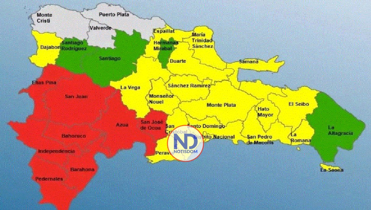 El COE mantiene 29 provincias en alerta por lluvias, 8 en nivel rojo
