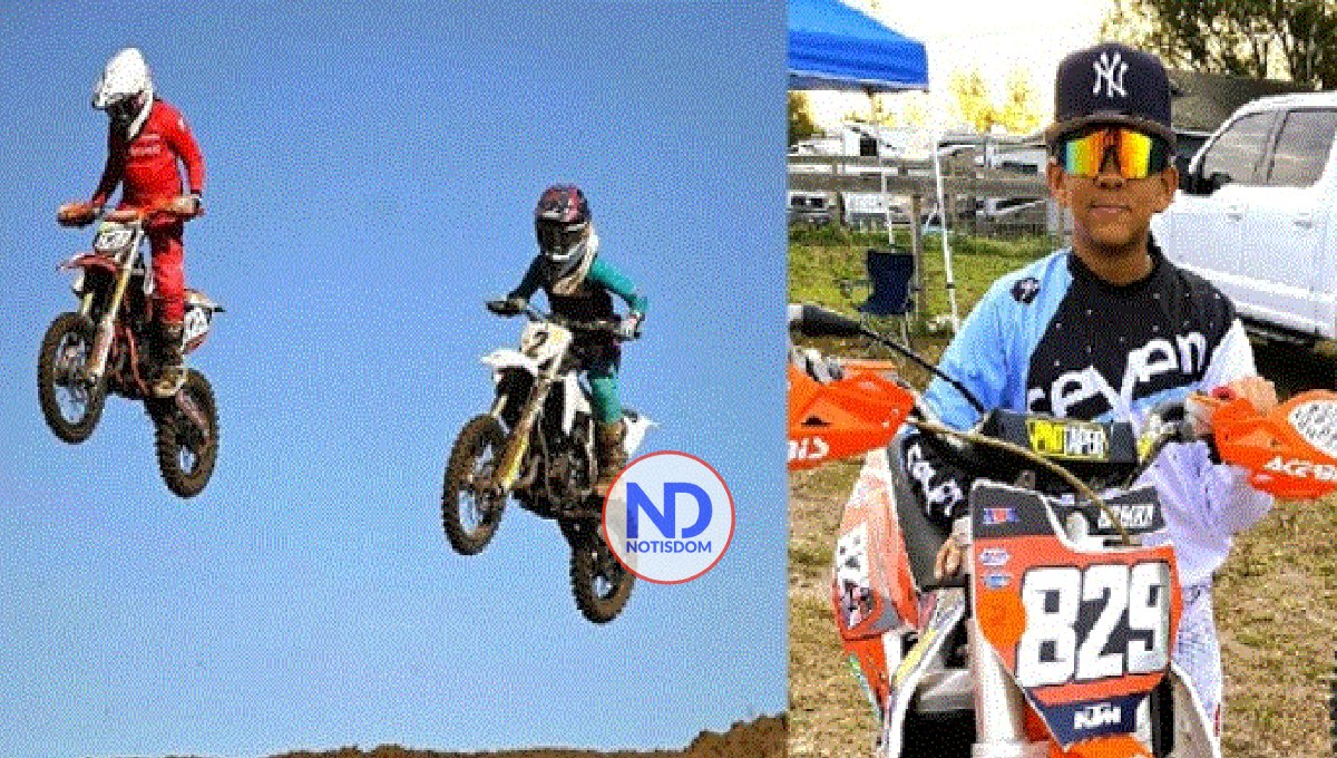 Niño dominicano Bryan Gutiérrez, subcampeón en motocross EEUU