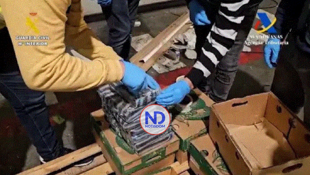 Interceptan en España 530 kilos de cocaína procedentes de RD
