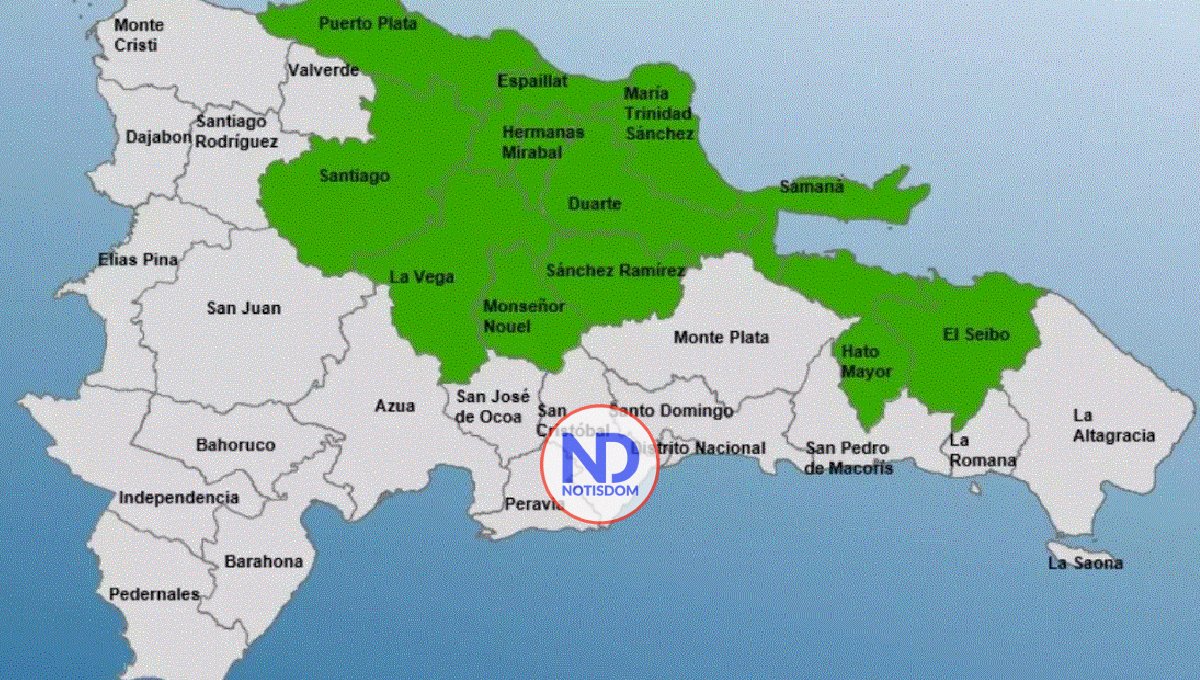 Aumentan a 12 las provincias en alerta verde por lluvias 2 Aumentan a 12 las provincias en alerta verde por lluvias