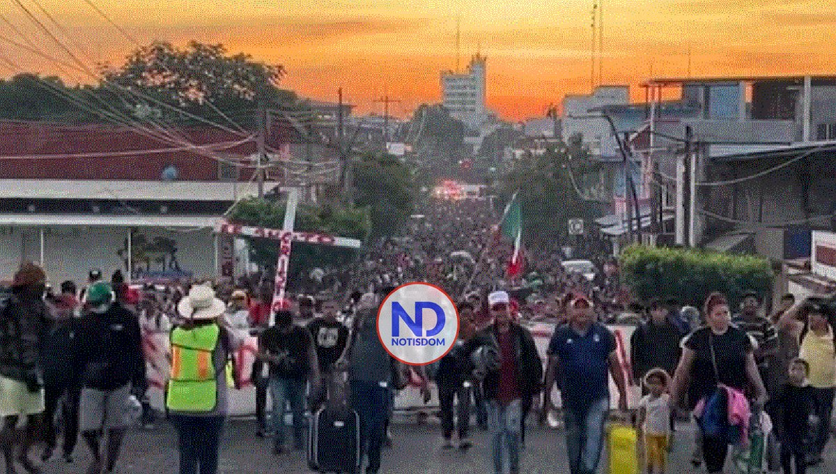 Gigantesca marcha de migrantes salió desde México hacia EEUU