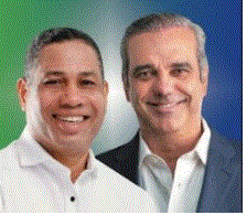 trajano y abinader Dominicanos por el Cambio y PRI proclamarán Abinader el domingo