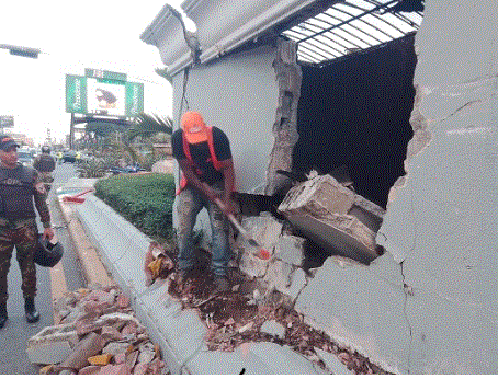 tunel 8 Caen pedazos de concreto túnel 27 de Febrero; Obras Públicas aclara