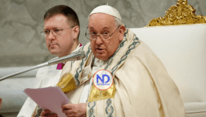 «Quien lastima a una mujer, profana a Dios», afirma El Papa en la misa de Año Nuevo