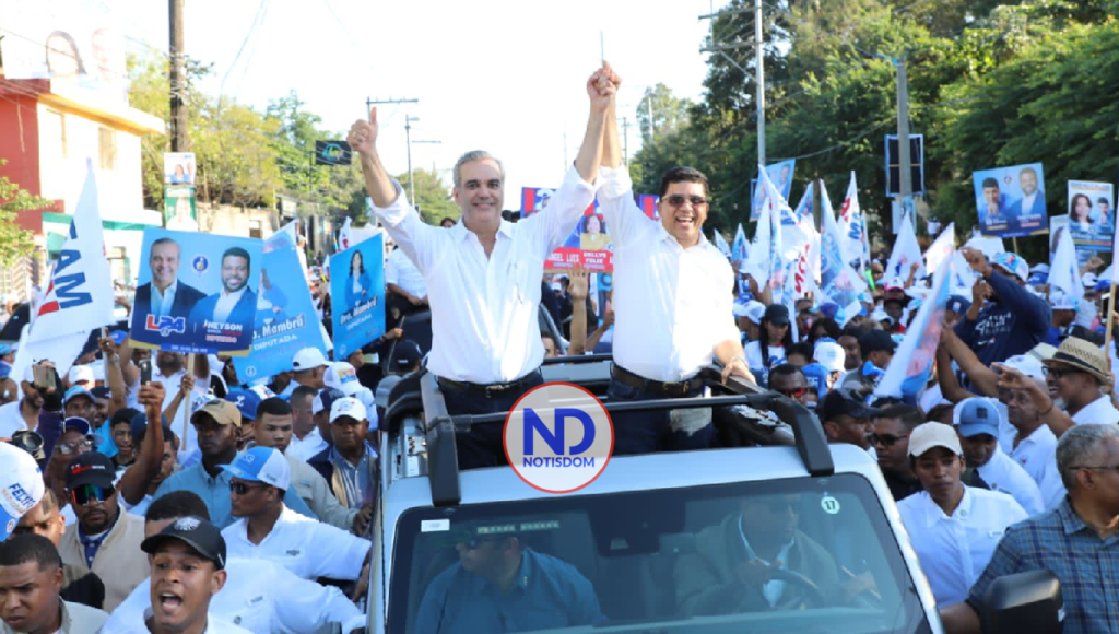 NOTISDOM FOTOS PF 2024 01 07T184426.074 Luis Abinader y el PRM estremecen SDN y SDE con multitudinarias caravanas