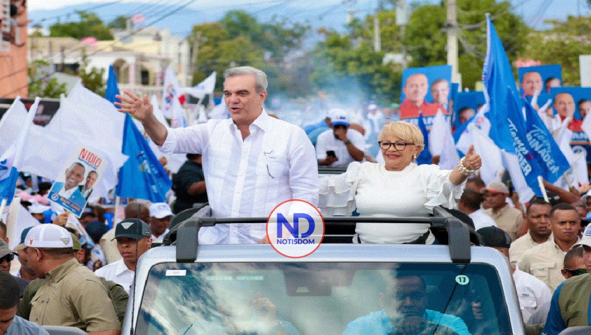 Abinader encabeza caravana con candidatos municipales del PRM en San Juan de la Maguana