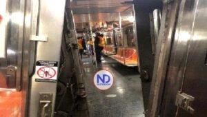 Más de 20 heridos por choque de 2 trenes en metro de Nueva York