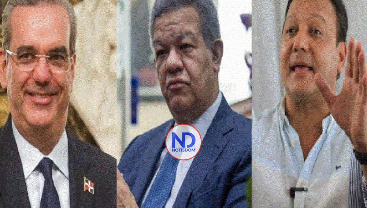 Abinader 50%, Leonel 36.6% y Abel 10.8, según nueva encuesta