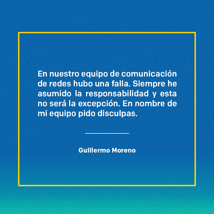 instagram guillermommoreno Guillermo Moreno se disculpa por fallo en publicación sobre la Independencia Nacional